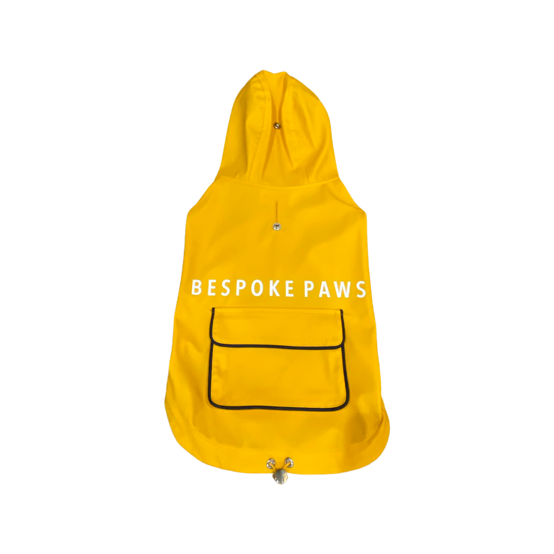 Echo Waterproof Dog Raincoat With Hood | Yellow