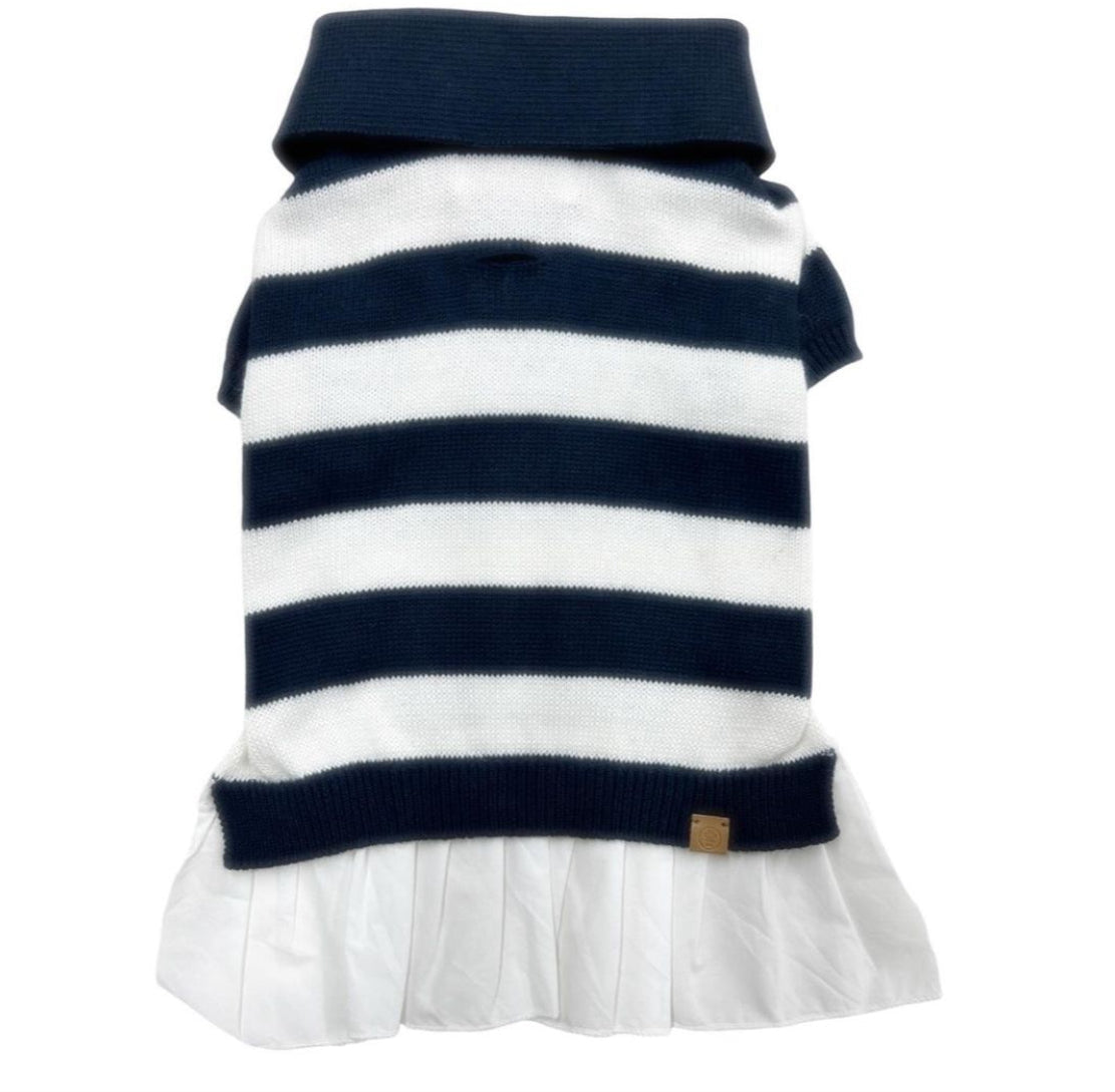 Gladys Cashmere Blend Polo Dress