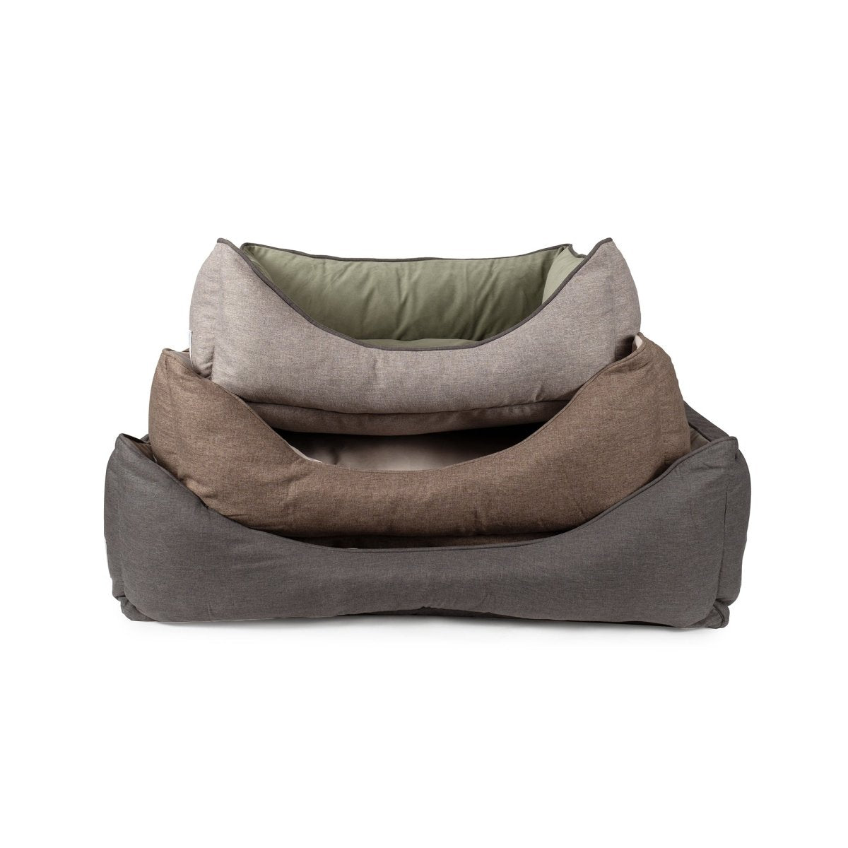 GreenDog Kuddler - Eco Friendly Luxury Bolster Dog Bed - Neutral