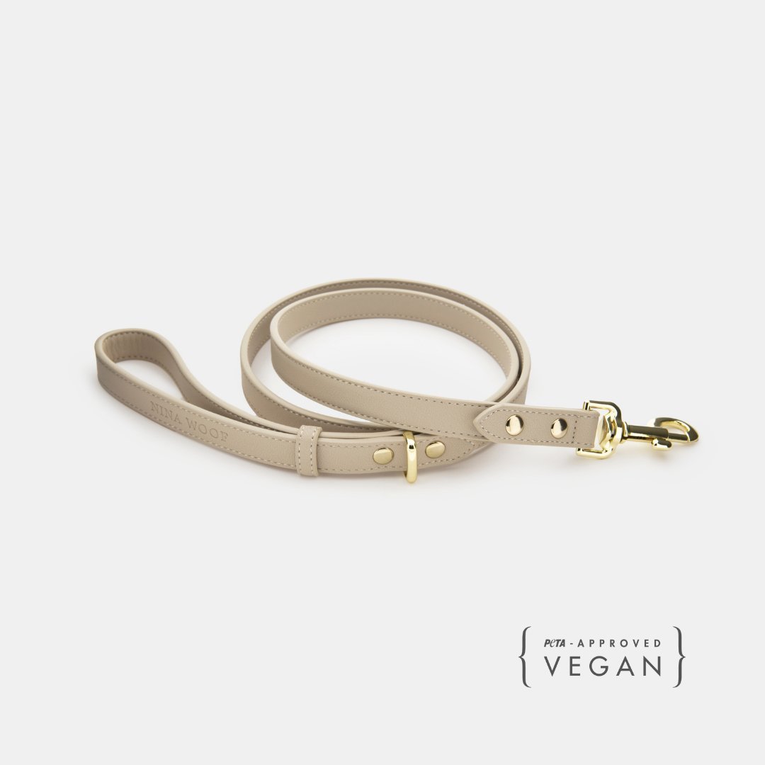 Dog Leash 4ft - Vegan Leather- Cute