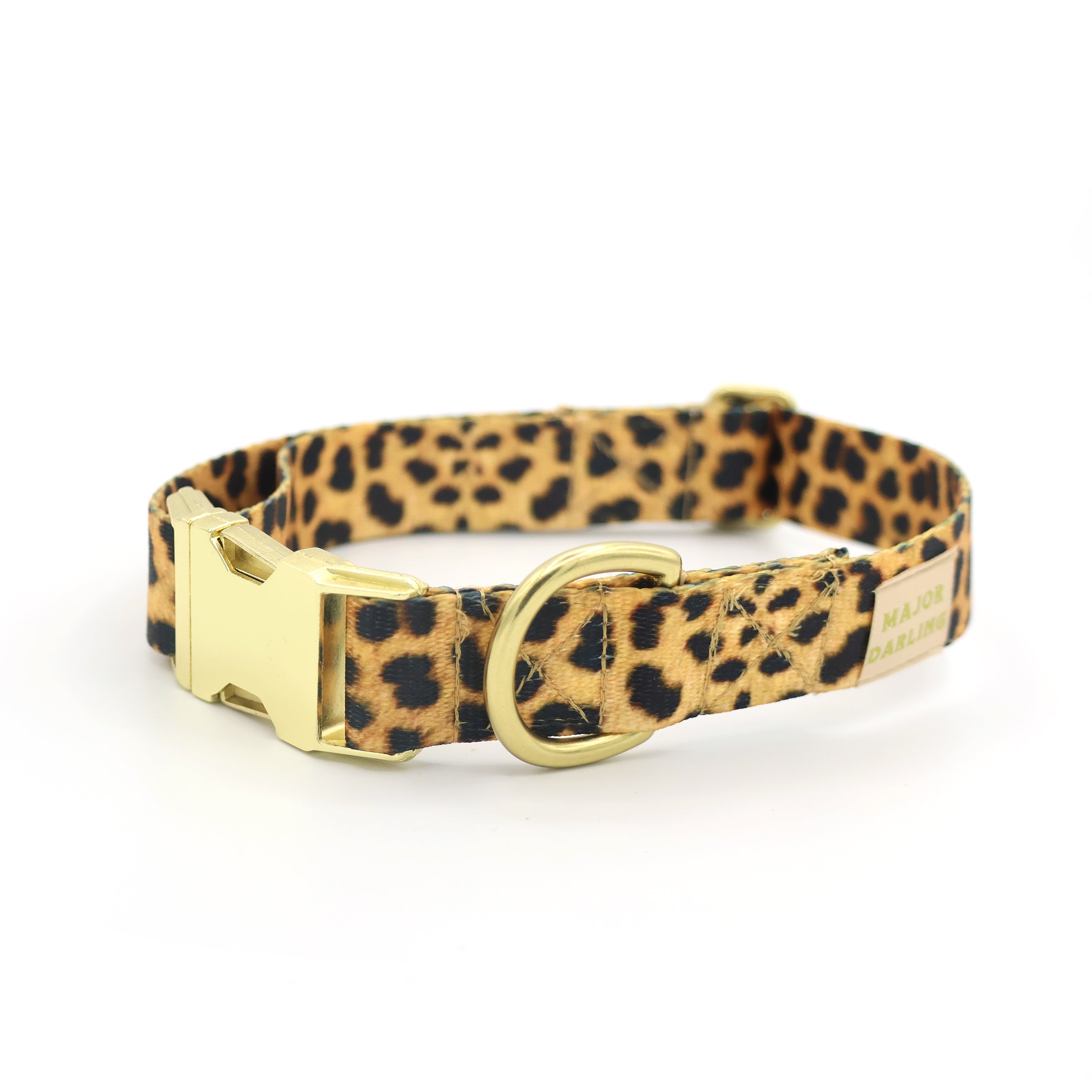 not-so-basic snap pet collar / leopard