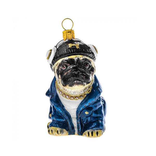 Pug Dog Christmas Ornament