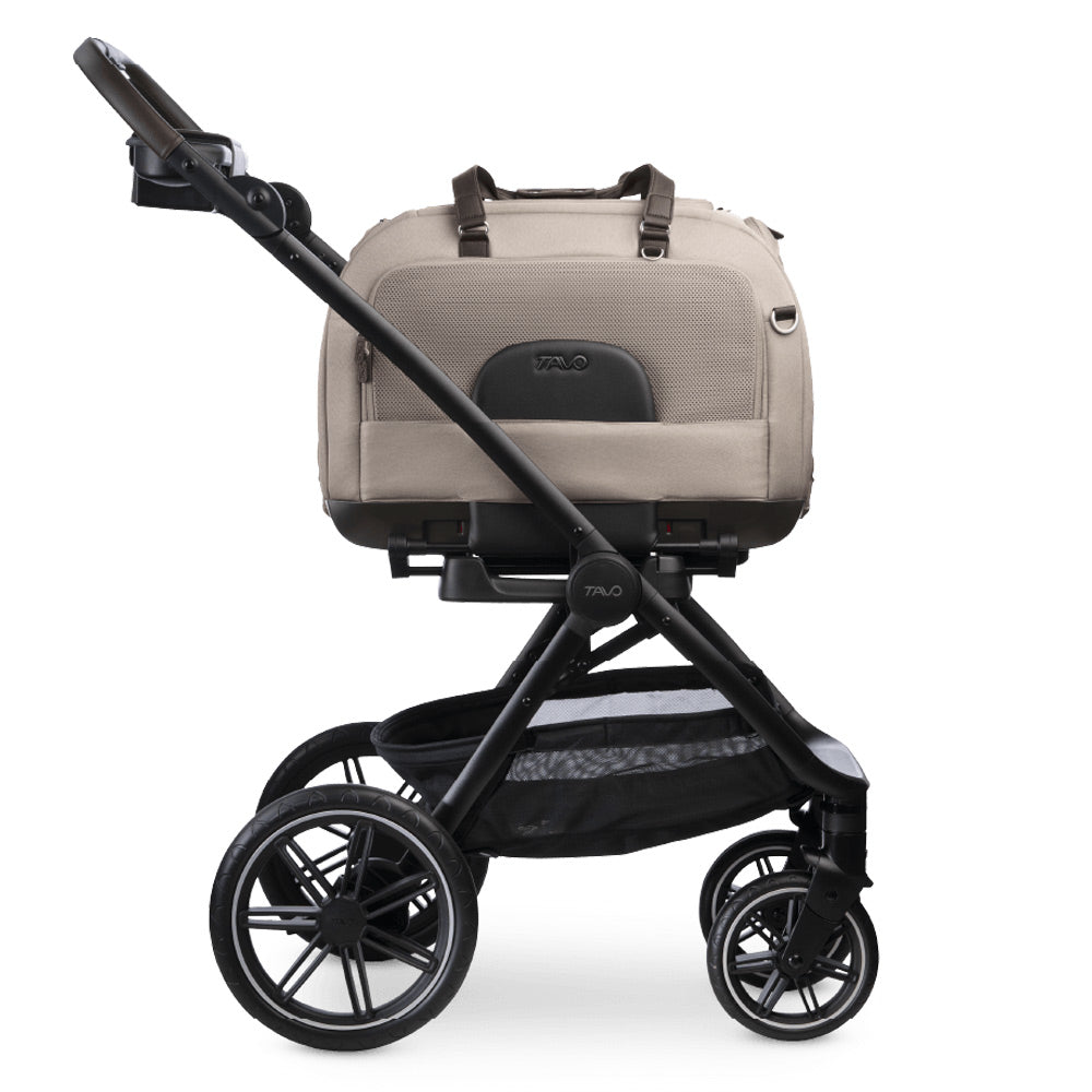Roscoe Trek Pet Stroller For Small Dogs & Cats With Tavo Hendrick Carrier