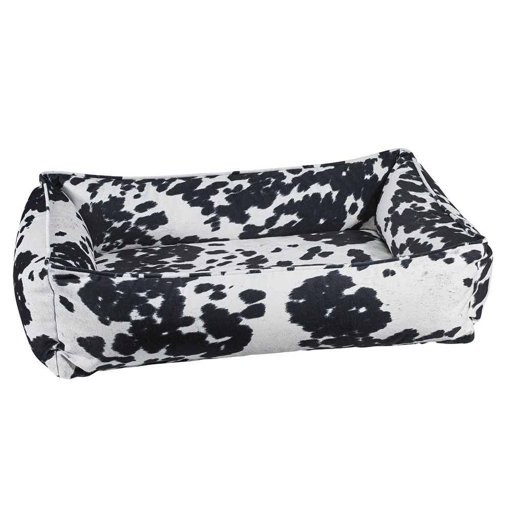 Wrangler Dog Bed With Faux Cowhide Cover
